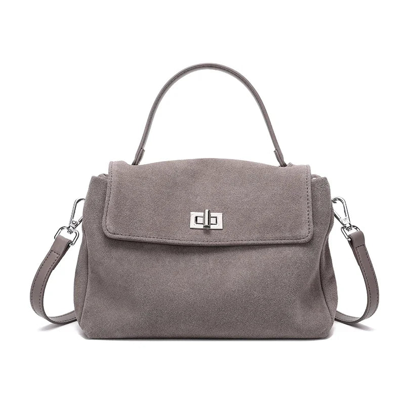 Genuine Leather Crossbody - Women's Soft Leather Messenger Bag With Zipper Closure