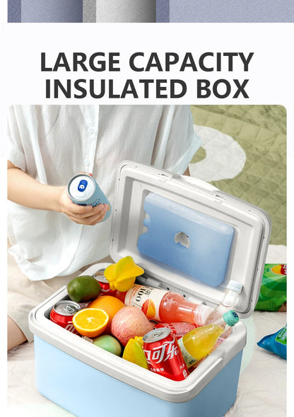 BISINNA Camping Ice Box 6L/9L/15L Portable Fishing Cooler Box Car Fridge Outdoor Beach Fishing Picnic Barbecue Ice Bucket