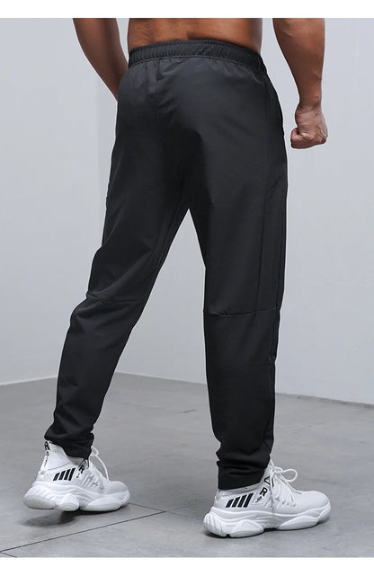 Men's Running Pants - Breathable Waterproof Sweatpants With Elastic Waist & Zip Pocket