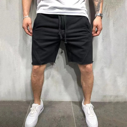 Men's Cargo Shorts – Green Summer Bermuda With Flap Pockets & Drawstring Waist