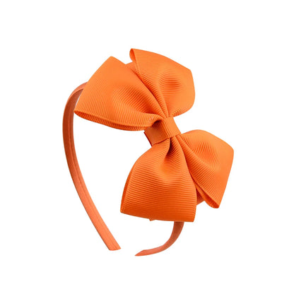 Handmade Hair Bows for Baby Girls - Cute Solid Headbands in 20 Colors