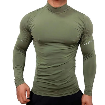 Men's Compression Shirt Athletic Long Sleeve Workout T Shirt | UV Sun Protection, Quick Dry