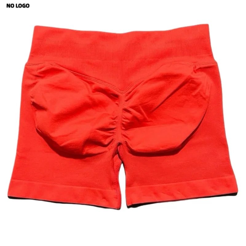 Women Sports Shorts - Low Waist Elastic Band Gym Biker Scrunch Fitness 4.5''