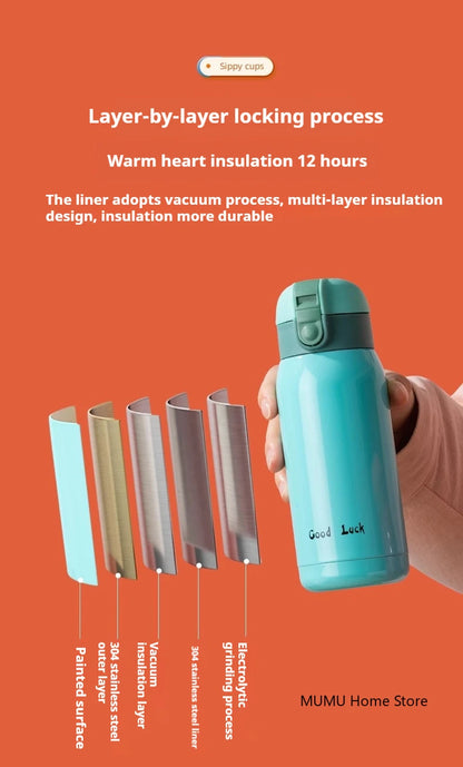 200ML/350ML Stainless Steel Pocket Cup Travel Thermal Coffee Mug Mini Thermos Cup Vacuum Flask Insulated Cup Sport Water Bottle