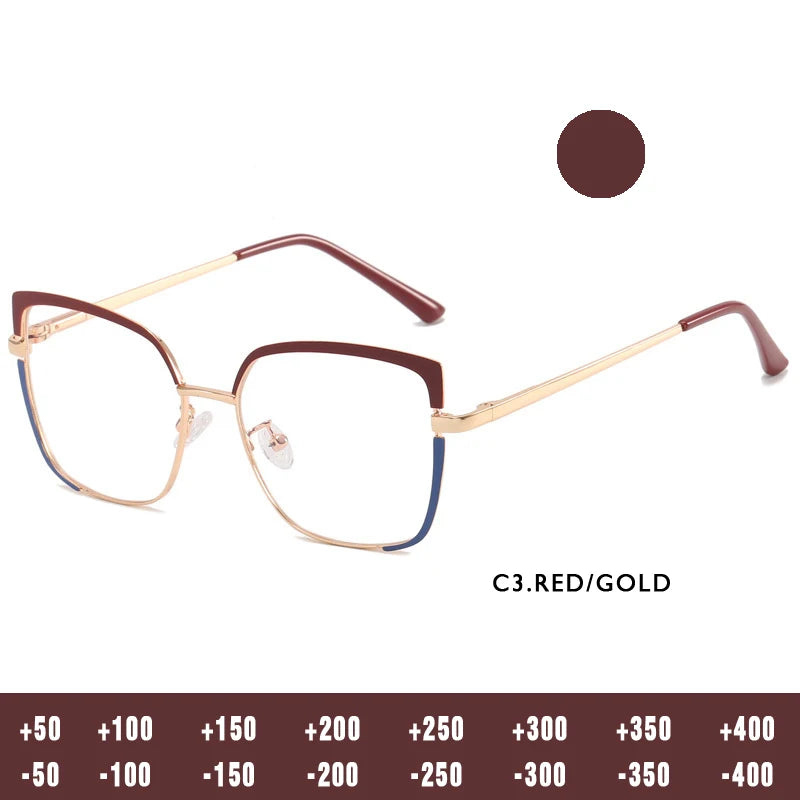 O-Q CLUB Women's Grade Glasses Anti Blue Light Lenses Woman's Eyeglasses Lunettes Myopia Reading Glass Sunglasses Man Eyewear