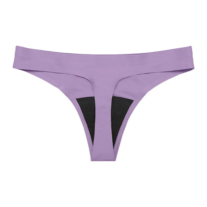 New Design Seamless Low Waist Leak Proof 4 Layer Menstrual Panties Washable Light Flow Period Panties For Women Thong