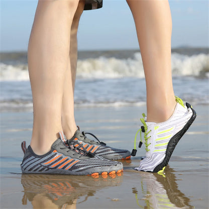 Men Water Shoes Beach Barefoot Swimming Surfing Seaside Aqua Shoes Upstream Wading Sneakers Gym Fitness Hiking Walking Footwear