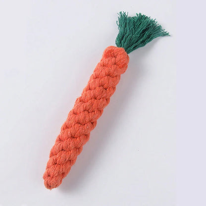 Hot rope knot grinding teeth resistant hand-woven animal cotton rope small and medium-sized dog pet dog toys