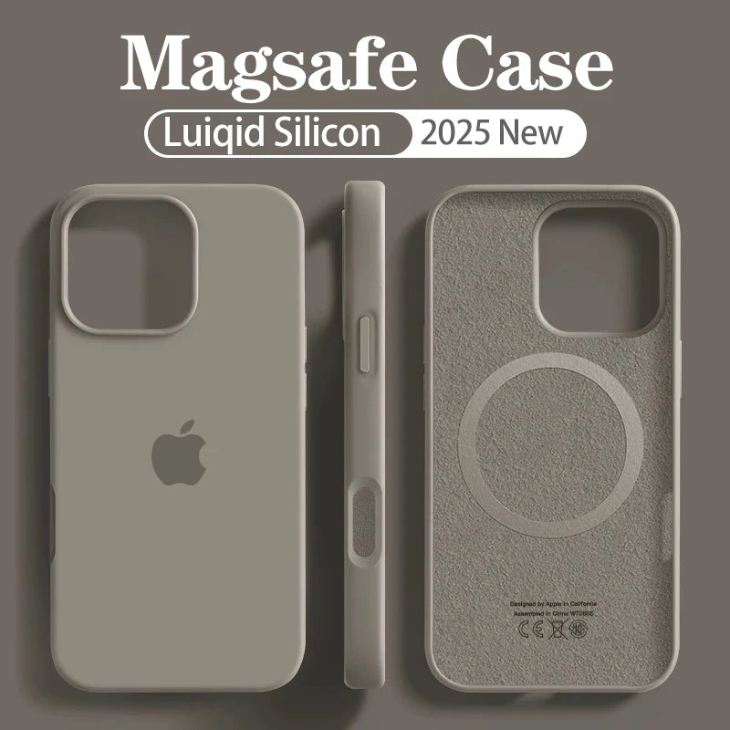 Magsafe Silicone Case - Liquid Silicone Cover for Apple iPhone Pro Max | Magnetic Wireless Charging