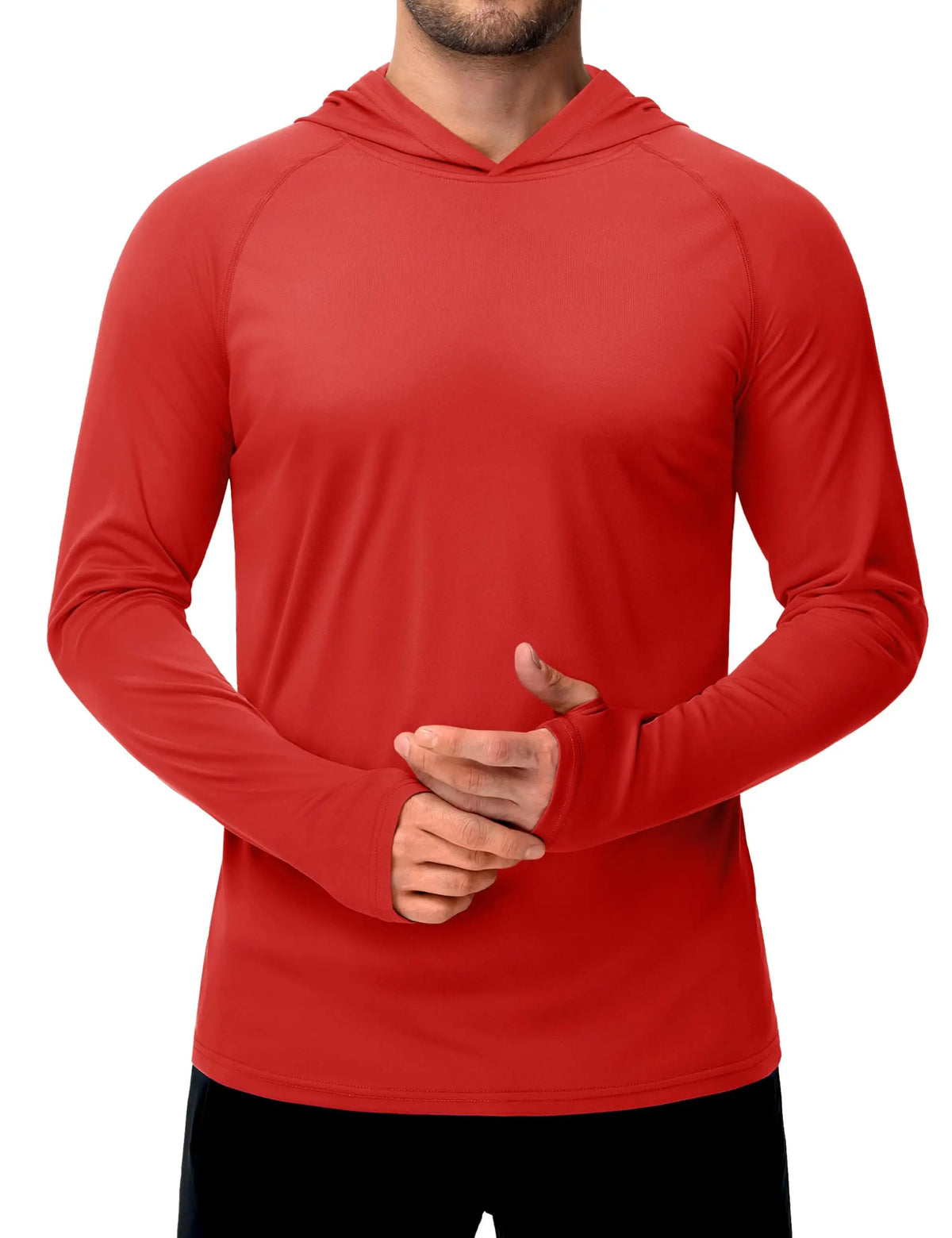 TACVASEN Sun Protection T-Shirts Mens Long Sleeve Hoodie Casual UV-Proof T-Shirts Breathable Lightweight Quick Dry T-Shirts Male