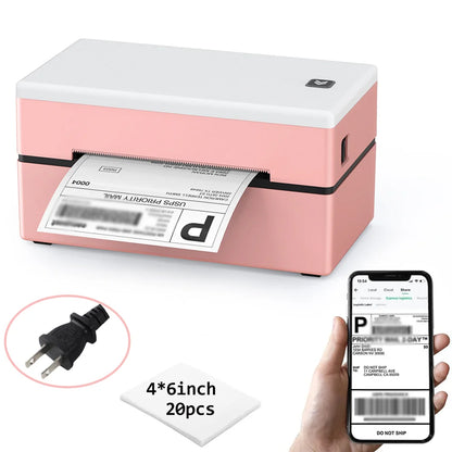 Marklife Thermal Label Printer Marker D200 Bluetooth Shipping Inkless Sticker Printer Compatible with iPhone Android Mac Window