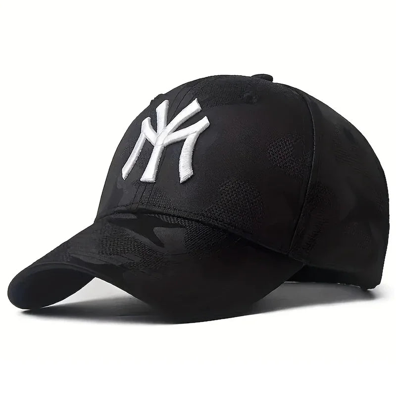 Embroidered Camo Baseball Cap – Adjustable Unisex Sports & Golf Hat