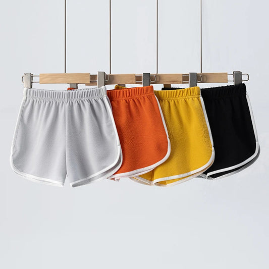 Children's Summer Shorts - Unisex Kids Hot Pants With Elastic Waist, Casual Polyester - ZOOMNSTORE