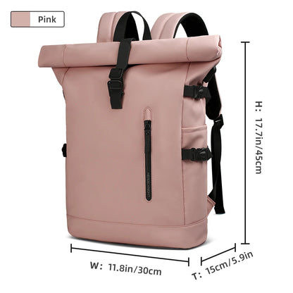 Expandable Waterproof Travel Backpack - Large Capacity 156 Laptop Bag with USB Port