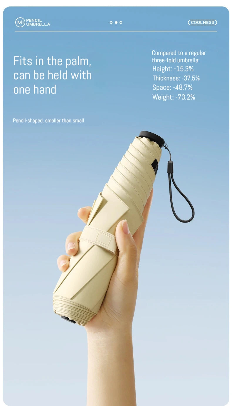 125g Japanese style portable brazing sun protection, UV protection, weather resistance, manual umbrella