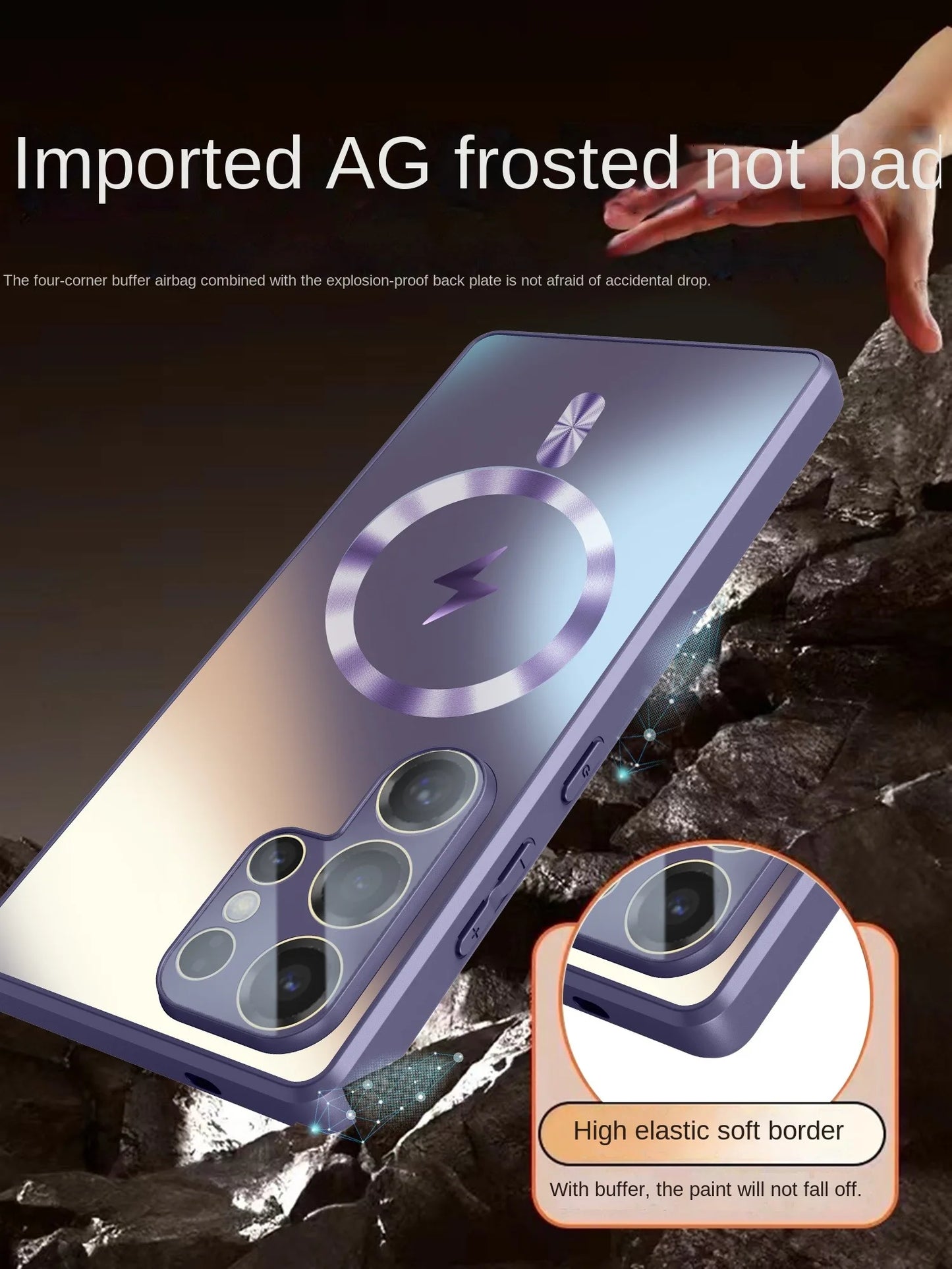 Ultra-thin AG Matte Magnetic For Magsafe Case For Samsung Galaxy S26 S25 S24 S23 Ultra Plus Glass Len Protector Shockproof Cover