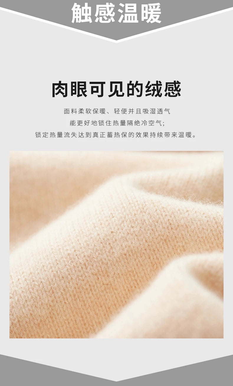 Winter Double Thick Men's Cashmere Sweater With Semi-High Neck High-End Warm Wool Knitted Bottoming Shirt