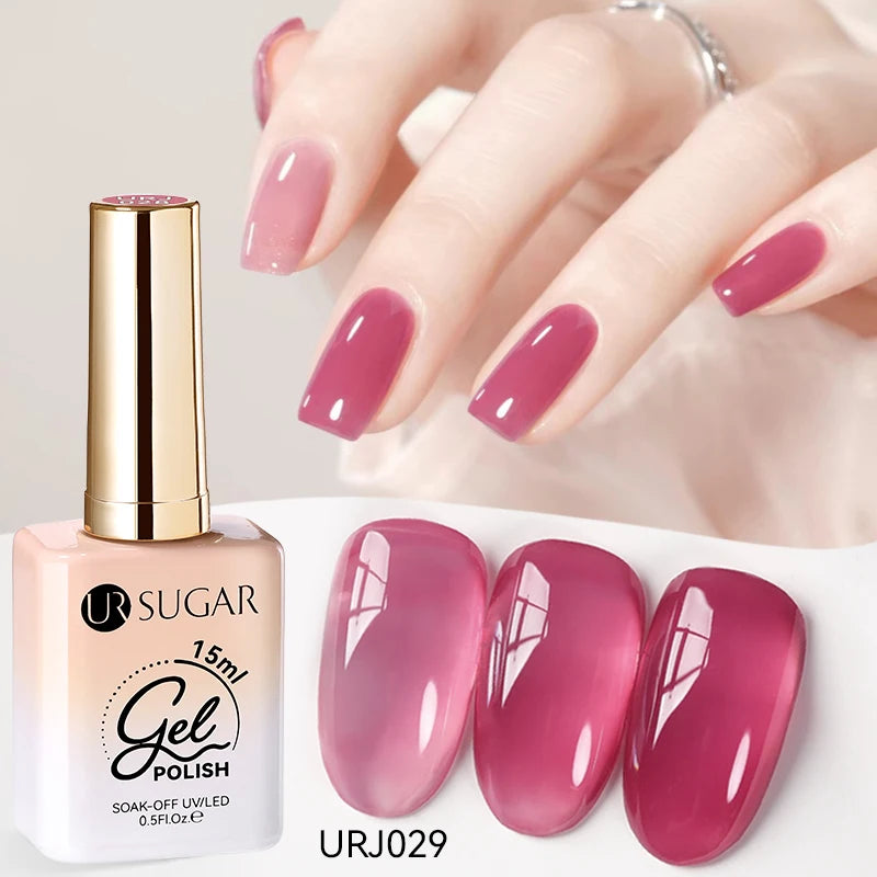 Jelly Gel Polish - Eco Friendly Semi Permanent UV LED Nail Polish for Salon Use