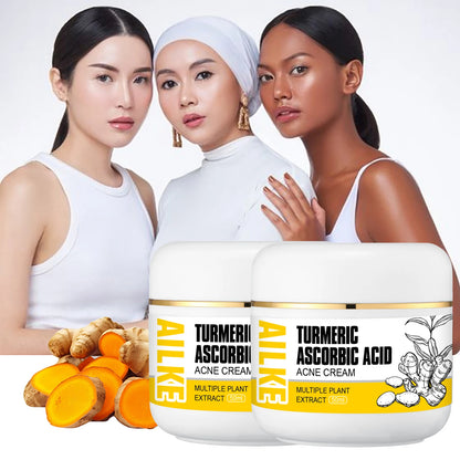 AILKE Natural Turmeric Brightening Face Cream, Glow Boosting, Skin Moisturizer, Anti-Acne Facial Cream, for All Skin Tone