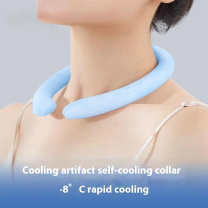 Outdoor Summer Neck Cooling Tube Wraps Ice Ring Neck Cooler Reusable Cooling Tool For Camping Hiking Cycling Running Fishing