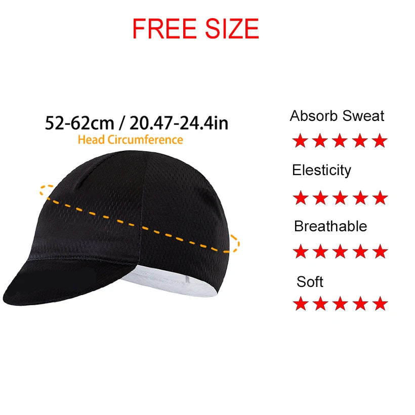 Pro Cycling Cap – Quick-Dry Road & MTB Hat for Under Helmet