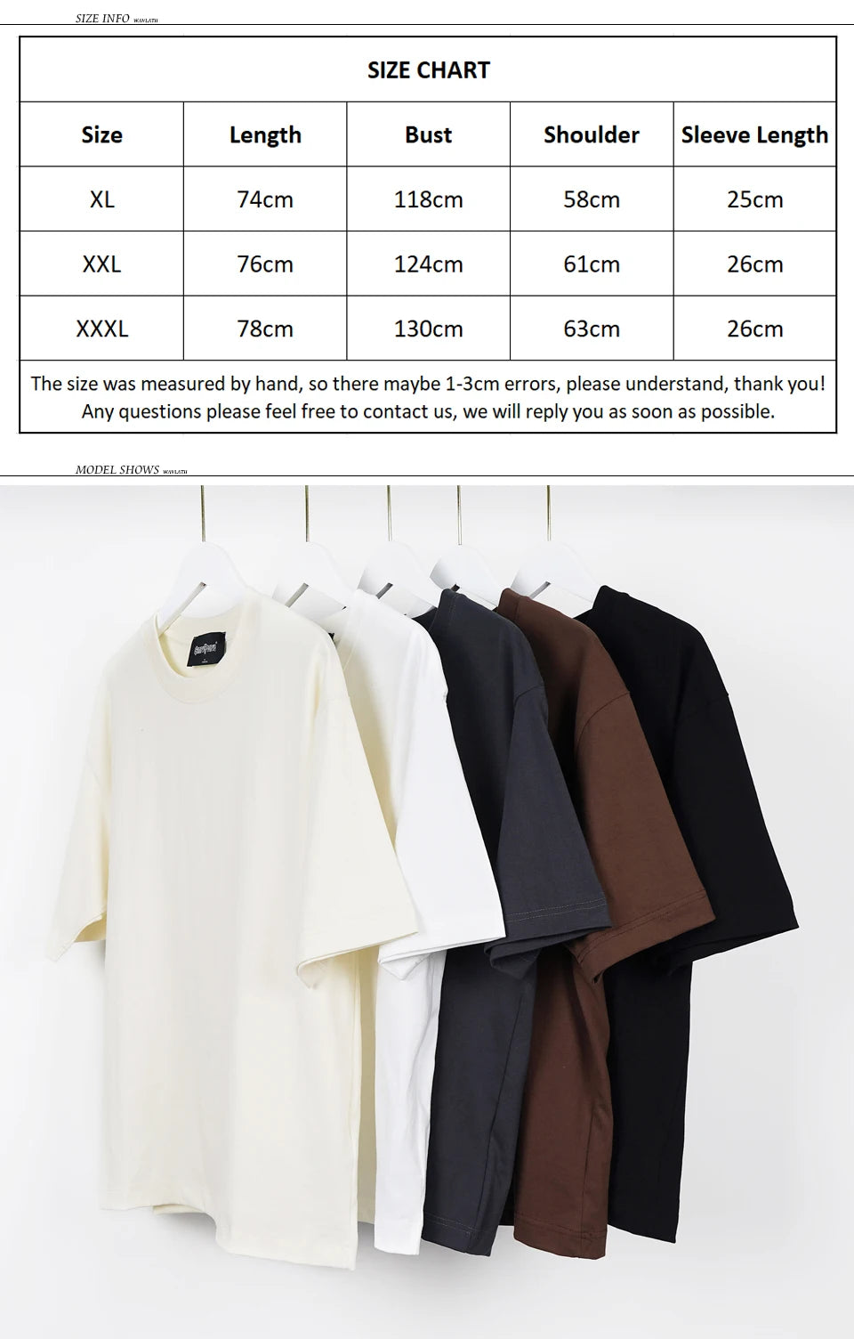 WAVLATII Oversized White Black T shirt for Women Fashion Female Casual Plus Size Tees Lady Summer Streetwear Tops WT2599