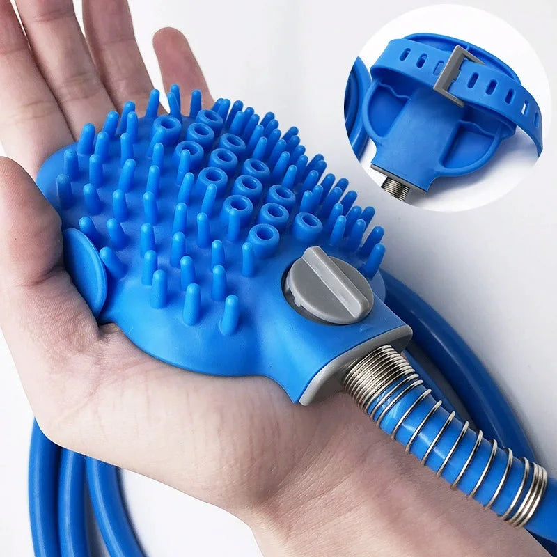 2 IN 1 Pet Bathing Shower Brush Comb Dogs Cats Multifunctional Shower Easy Bathing Garden Sprayer Pets Cleaning Grooming Tools