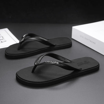 New men's flip flops with soft sole, comfortable, open toe flip flops for indoor and outdoor walks, summer beach flip flops for