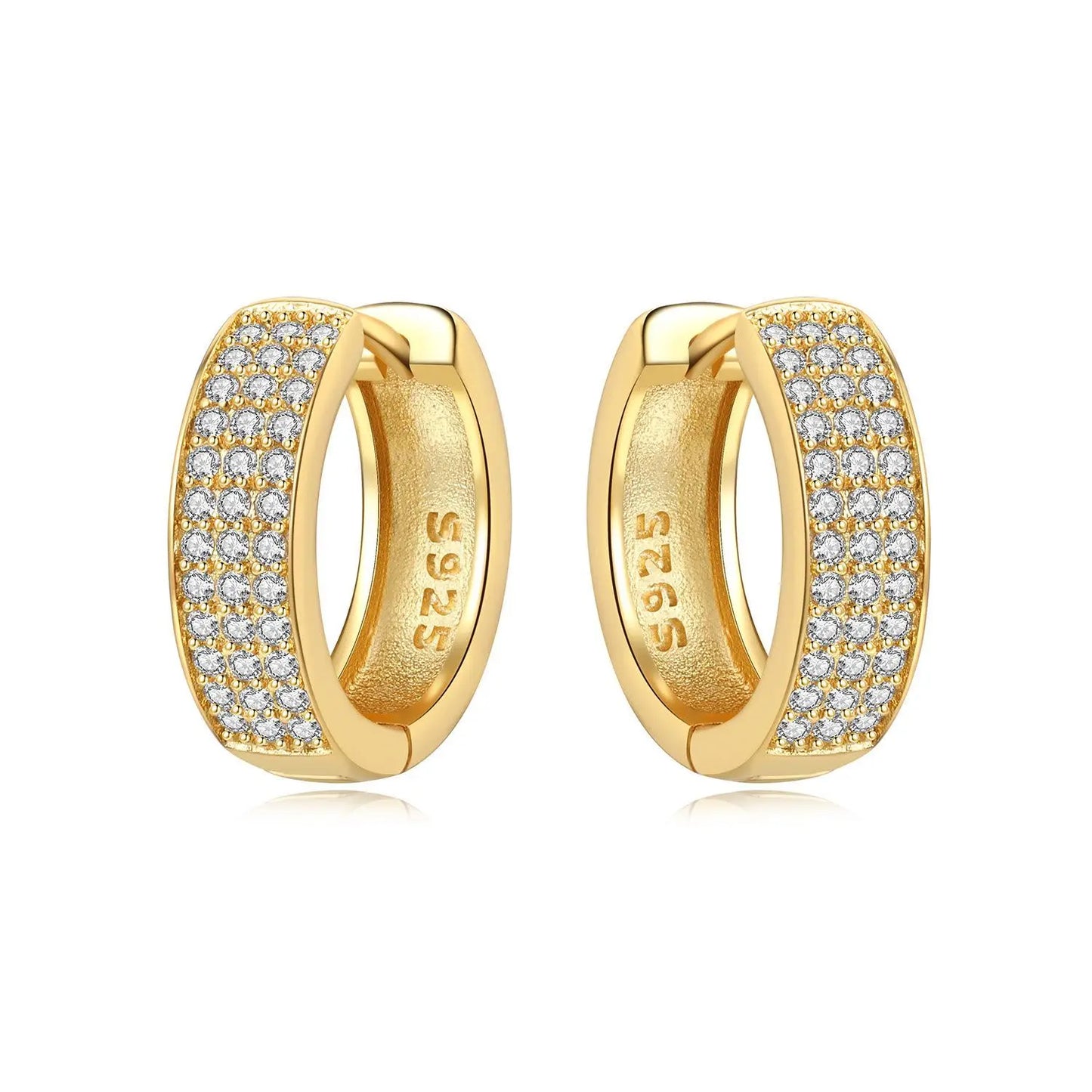 925 Sterling Silver Simple Pearl Earrings Jewelry Hoop Earrings Zircon Stud Earrings For Women Jewelry Fine Birthday Party Gifts