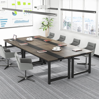 Large Office Desk | Modern Computer Desk - Spacious Writing Workstation for Home Office