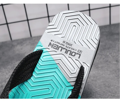 Fashion Men Light Flip Flops Slides Summer Anti-skid Man Slippers Outdoor Beach Male Sandals Household Slides for Men