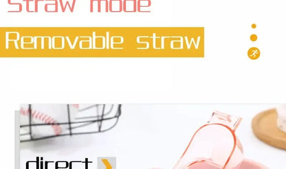 Thermos Vacuum Stainless Cup Thermal Cold Hot Insulated Stainless Steel Water Bottle with Straw Water Bottles