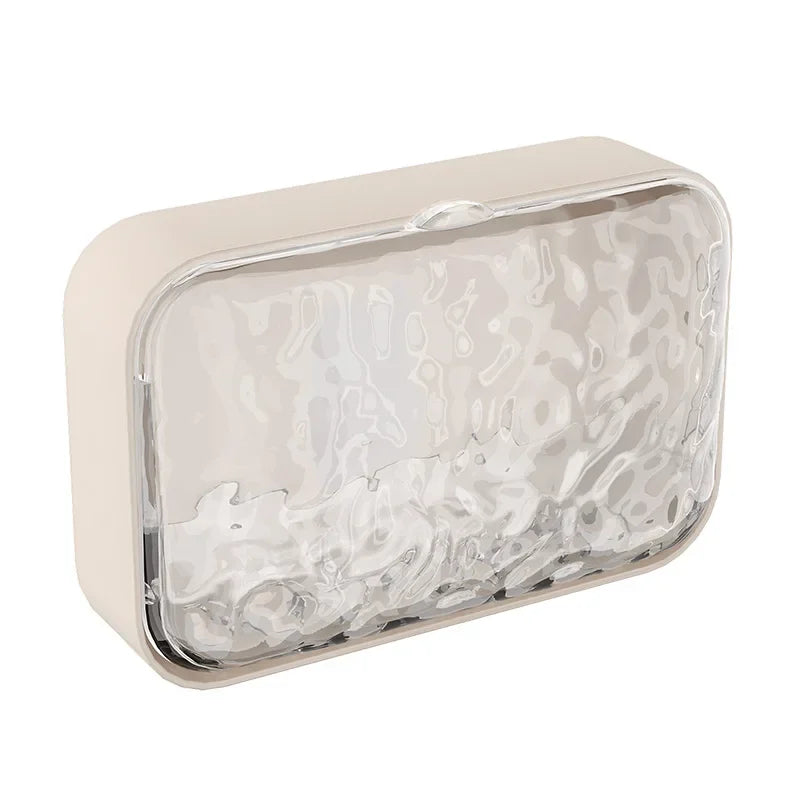 Bathroom Soap Holder Free-Punching Wall Mounted Soap Sponge Holder Organizer Double Drainage Soap Dish Bathroom Accessories