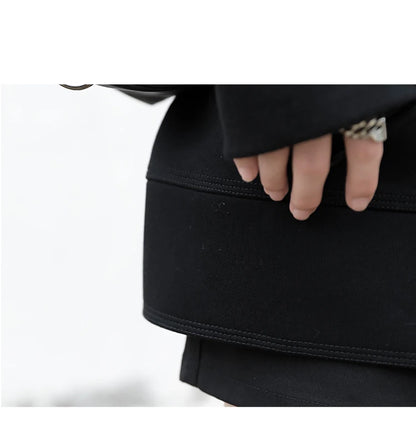 CHIC VEN Women Sweatshirts Hoodies Solid Loose Casual Hooded Female Tops Lady Coat Medium Length Overcoat Spring Autumn 2025