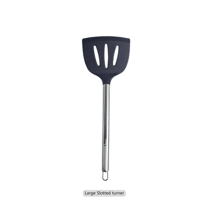 Silicone Kitchen Utensils – Heat Resistant Cooking Tool Sets with Stainless Steel Handle