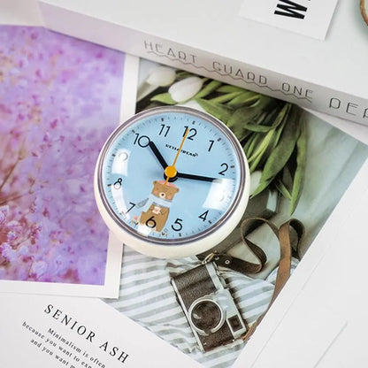 Mini Waterproof Wall Clock - Anti-Fog Quartz Clock for Bathroom and Kitchen