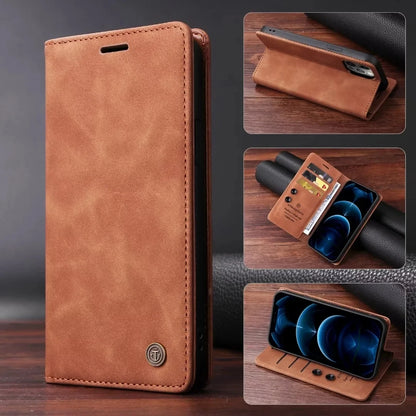 Ultrathin Leather Flip Case For Samsung Galaxy S26 S25 S24 S23 FE S22 Ultra S21 S20 Plus Note 20 5G Business Wallet Phone Cover