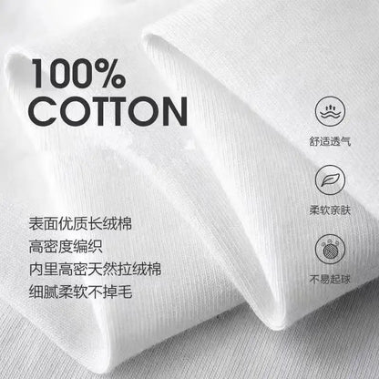 Men's Cotton T-Shirt - Printed Loose Fit Summer O-Neck Tee with Breathable Broadcloth Fabric