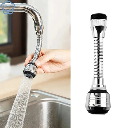 Faucet Sprayer Extender – Rotating Water-Saving Splash-Proof Aerator
