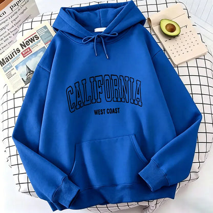 Streetwear Los Angeles California Letter Print Hoodies Spring Casual Hoodies Sweatshirts Men Women Hoodie Sweatshirt