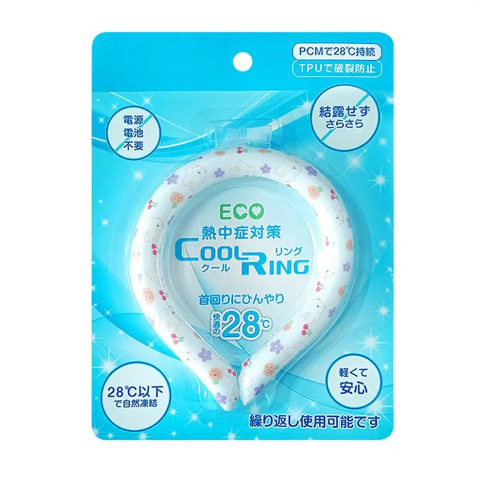 Wearable Neck Cooling Tube for Summer Body Cooling Ice Ring Neck Cooler Reusable Soft Cooling Neck Wrap for Heat Outdoor Sports