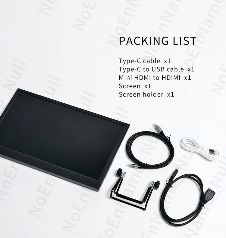 Portable Gaming Monitor 11.6 Inch TFT LCD Display - HDMI Compatible Dual Output Screen