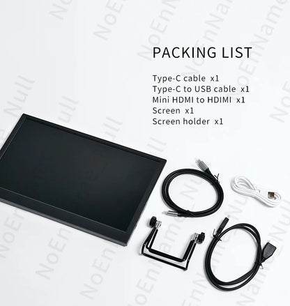 Portable Gaming Monitor 11.6 Inch TFT LCD Display - HDMI Compatible Dual Output Screen