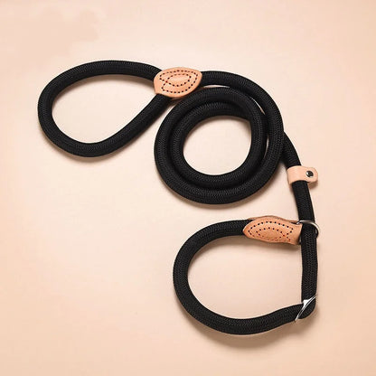 New Heavy Duty Dog Leash Slip Rope Lead Adjustable Braided Loop Collar Training Leash for Small to Medium Dogs