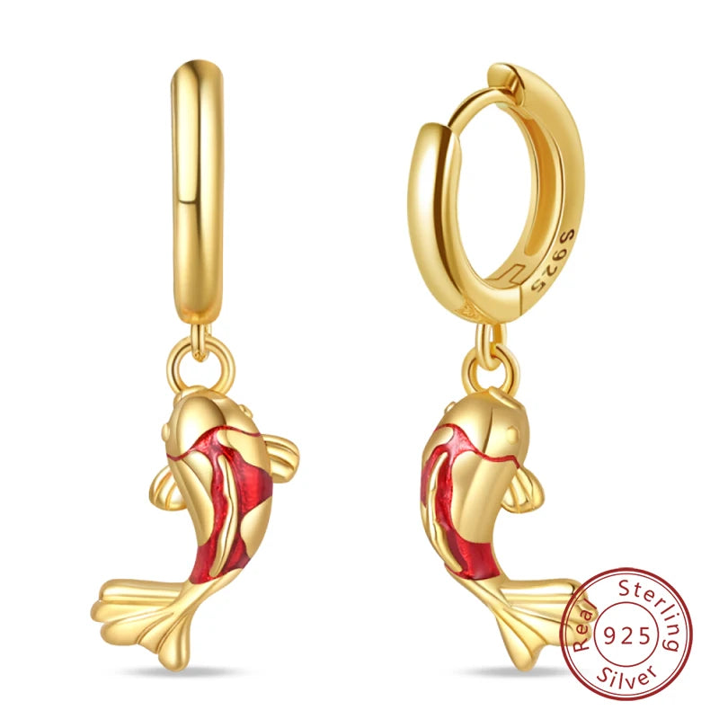 Silver Gold Pearl Earrings - 925 Sterling Silver Bee Star Moon Design Studs