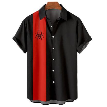 New Hawaiian Shirts for Men Casual Button Down Short Sleeve Unisex Striped 3D Print Summer Beach European Size S to 5XL