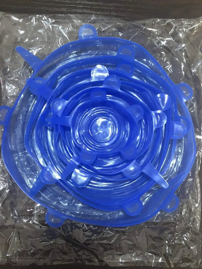 Silicone Stretch Lids – Reusable Airtight Food Covers (Set)