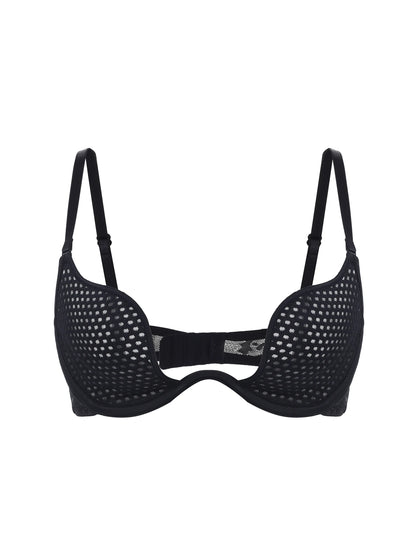 Sexy U-shaped spacer bra thin mesh Breathable underwear underwire comfortable stylish Lingerie bralette