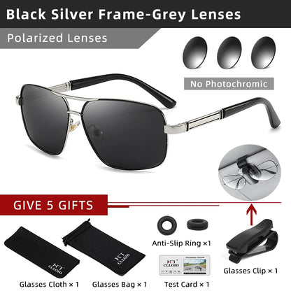 Photochromic Sunglasses - Polarized Driving Shades for Men Women | UV400 Protection