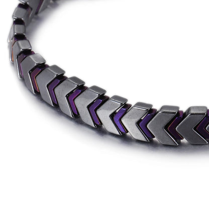 New Hematite Stone Arrow Adjustable Bracelet Men Jewelry Weight Loss Magnetic Therapy Beaded Health Care Bracelets Pulsera Gift